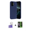 MARSİLYAN™- iPhone 17 Kılıf Ahenk Serisi - Şeffaf 360 Full Body Arka Koruyucu + Bilvis Titan Kamera Lens - GS