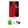 MARSİLYAN™- iPhone 17 Kılıf Ahenk Serisi - Siyah 3D Antistatik Seramik Nano Ekran Koruyucu + Raze Metal Kamera Lens - GI