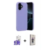 MARSİLYAN™- iPhone 17 Kılıf Ahenk Serisi - Siyah Bilvis 3D Cam Ekran Koruyucu + Bilvis Titan Kamera Lens - AKYL