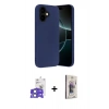 MARSİLYAN™- iPhone 17 Kılıf Ahenk Serisi - Siyah Bilvis 3D Cam Ekran Koruyucu + Bilvis Titan Kamera Lens - AKMI