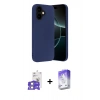 MARSİLYAN™- iPhone 17 Kılıf Ahenk Serisi - Siyah Bilvis 5in1 3D Magic Cam Ekran Koruyucu + Gümüş Bilvis Titan Kamera Lens