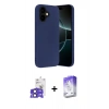 MARSİLYAN™- iPhone 17 Kılıf Ahenk Serisi - Siyah Bilvis 5in1 3D Magic Cam Ekran Koruyucu + Bilvis Titan Kamera Lens - SH