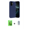 MARSİLYAN™- iPhone 17 Kılıf Ahenk Serisi - Siyah Joko Magic 5D Cam + Raze Metal Kamera Lens - AKYL