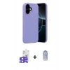 MARSİLYAN™- iPhone 17 Kılıf Ahenk Serisi - Siyah Joko Magic 5D Cam + Bilvis Titan Kamera Lens - AKMI