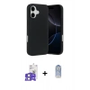 MARSİLYAN™- iPhone 17 Kılıf Ahenk Serisi - Siyah Joko Magic 5D Cam + Bilvis Titan Kamera Lens - LA