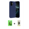 MARSİLYAN™- iPhone 17 Kılıf Ahenk Serisi - Siyah Joko Magic 5D Hayalet Cam + Raze Metal Kamera Lens - GI