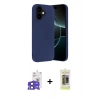 MARSİLYAN™- iPhone 17 Kılıf Ahenk Serisi - Siyah Joko Magic 5D Hayalet Cam + Bilvis Titan Kamera Lens - SH
