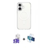 MARSİLYAN™- iPhone 17 Kılıf Ahenk Yansıma Prime - Siyah 3D Antistatik Seramik Nano Ekran Koruyucu + Bilvis Titan Kamera Lens - LA
