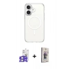 MARSİLYAN™- iPhone 17 Kılıf Ahenk Yansıma Prime - Siyah Bilvis 3D Cam Ekran Koruyucu + Bilvis Titan Kamera Lens - AKYL