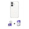 MARSİLYAN™- iPhone 17 Kılıf Ahenk Yansıma Prime - Siyah Bilvis 5in1 3D Magic Cam Ekran Koruyucu + Bilvis Titan Kamera Lens - AKYL