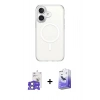 MARSİLYAN™- iPhone 17 Kılıf Ahenk Yansıma Prime - Siyah Bilvis 5in1 5D Magic Hayalet Cam Ekran Koruyucu + Bilvis Titan Kamera Lens - AKYL