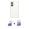 MARSİLYAN™- iPhone 17 Kılıf Ahenk Yansıma Prime - Siyah Bilvis 5in1 5D Magic Hayalet Cam Ekran Koruyucu + Bilvis Titan Kamera Lens - SH