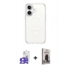 MARSİLYAN™- iPhone 17 Kılıf Ahenk Yansıma Prime - Siyah Bilvis Hayalet Cam Ekran Koruyucu + Bilvis Titan Kamera Lens - AKMI