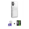 MARSİLYAN™- iPhone 17 Kılıf Doruk Klasik Koleksiyonu - Siyah 360 Mat Full Body Arka Koruyucu + Bilvis Titan Kamera Lens - AKMI