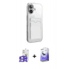 MARSİLYAN™- iPhone 17 Kılıf Doruk Klasik Koleksiyonu - Siyah Bilvis 5in1 5D Magic Hayalet Cam Ekran Koruyucu + Bilvis Titan Kamera Lens - LA