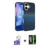 MARSİLYAN™- iPhone 17 Kılıf Doruk Serisi - Şeffaf 360 Full Body Arka Koruyucu + Bilvis Titan Kamera Lens - AKMI