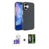 MARSİLYAN™- iPhone 17 Kılıf Doruk Serisi - Şeffaf 360 Full Body Arka Koruyucu + Bilvis Titan Kamera Lens - AKMI