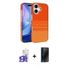 MARSİLYAN™- iPhone 17 Kılıf Doruk Serisi - Siyah 3D Antistatik Hayalet Cam Ekran Koruyucu + Bilvis Titan Kamera Lens - AKMI