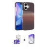MARSİLYAN™- iPhone 17 Kılıf Doruk Serisi - Siyah Bilvis 5in1 3D Magic Cam Ekran Koruyucu + Bilvis Titan Kamera Lens - AKYL