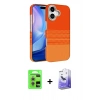 MARSİLYAN™- iPhone 17 Kılıf Doruk Serisi - Siyah Bilvis 5in1 5D Magic Hayalet Cam Ekran Koruyucu + Raze Metal Kamera Lens - GS