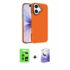MARSİLYAN™- iPhone 17 Kılıf Doruk Serisi - Siyah Bilvis 5in1 5D Magic Hayalet Cam Ekran Koruyucu + Raze Metal Kamera Lens - AKMI