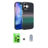 MARSİLYAN™- iPhone 17 Kılıf Doruk Serisi - Siyah Joko Magic 5D Cam + Raze Metal Kamera Lens - AKMI