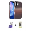 MARSİLYAN™- iPhone 17 Kılıf Doruk Serisi - Siyah Joko Magic 5D Hayalet Cam + Bilvis Titan Kamera Lens - SH