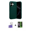 MARSİLYAN™- iPhone 17 Kılıf Eksen Form Prime - Şeffaf 360 Full Body Arka Koruyucu + Bilvis Titan Kamera Lens - SH