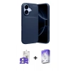 MARSİLYAN™- iPhone 17 Kılıf Eksen Form Prime - Siyah Bilvis 5in1 3D Magic Cam Ekran Koruyucu + Bilvis Titan Kamera Lens - GS
