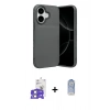 MARSİLYAN™- iPhone 17 Kılıf Eksen Form Prime - Siyah Joko Magic 5D Cam + Bilvis Titan Kamera Lens - GS