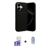 MARSİLYAN™- iPhone 17 Kılıf Eksen Form Prime - Siyah Joko Magic 5D Cam + Bilvis Titan Kamera Lens - GS
