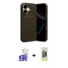 MARSİLYAN™- iPhone 17 Kılıf Eksen Form Prime - Siyah Joko Magic 5D Hayalet Cam + Bilvis Titan Kamera Lens - SH