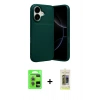 MARSİLYAN™- iPhone 17 Kılıf Eksen Form Prime - Siyah Joko Magic 5D Hayalet Cam + Raze Metal Kamera Lens - AKYL