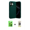MARSİLYAN™- iPhone 17 Kılıf Eksen Form Prime - Siyah Joko Magic 5D Hayalet Cam + Raze Metal Kamera Lens - AKMI