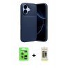 MARSİLYAN™- iPhone 17 Kılıf Eksen Form Prime - Siyah Joko Magic 5D Hayalet Cam + Raze Metal Kamera Lens - AKMI
