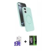 MARSİLYAN™- iPhone 17 Kılıf İz Işık Koleksiyonu - Şeffaf 360 Full Body Arka Koruyucu + Bilvis Titan Kamera Lens - AKYL