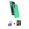 MARSİLYAN™- iPhone 17 Kılıf İz Işık Koleksiyonu - Şeffaf 360 Full Body Arka Koruyucu + Bilvis Titan Kamera Lens - AKYL