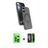 MARSİLYAN™- iPhone 17 Kılıf İz Işık Koleksiyonu - Şeffaf 360 Full Body Arka Koruyucu + Raze Metal Kamera Lens - GI