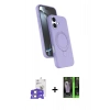 MARSİLYAN™- iPhone 17 Kılıf İz Işık Koleksiyonu - Şeffaf 360 Full Body Arka Koruyucu + Bilvis Titan Kamera Lens - GS