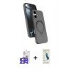 MARSİLYAN™- iPhone 17 Kılıf İz Işık Koleksiyonu - Şeffaf Pasifik Cam Ekran Koruyucu + Bilvis Titan Kamera Lens - AKMI