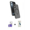 MARSİLYAN™- iPhone 17 Kılıf İz Işık Koleksiyonu - Şeffaf Pasifik Cam Ekran Koruyucu + Bilvis Titan Kamera Lens - GS