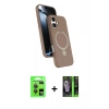 MARSİLYAN™- iPhone 17 Kılıf İz Işık Koleksiyonu - Siyah 360 Mat Full Body Arka Koruyucu + Raze Metal Kamera Lens - GI