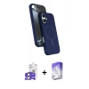MARSİLYAN™- iPhone 17 Kılıf İz Işık Koleksiyonu - Siyah Bilvis 5in1 3D Magic Cam Ekran Koruyucu + Bilvis Titan Kamera Lens - AKYL