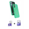 MARSİLYAN™- iPhone 17 Kılıf İz Işık Koleksiyonu - Siyah Bilvis 5in1 5D Magic Hayalet Cam Ekran Koruyucu + Bilvis Titan Kamera Lens - GS
