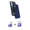 MARSİLYAN™- iPhone 17 Kılıf İz Işık Koleksiyonu - Siyah Bilvis 5in1 5D Magic Hayalet Cam Ekran Koruyucu + Bilvis Titan Kamera Lens - AKMI