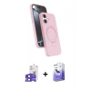 MARSİLYAN™- iPhone 17 Kılıf İz Işık Koleksiyonu - Siyah Bilvis 5in1 5D Magic Hayalet Cam Ekran Koruyucu + Bilvis Titan Kamera Lens - SH