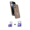 MARSİLYAN™- iPhone 17 Kılıf İz Işık Koleksiyonu - Siyah Bilvis 5in1 5D Magic Hayalet Cam Ekran Koruyucu + Bilvis Titan Kamera Lens - SH