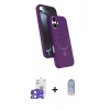 MARSİLYAN™- iPhone 17 Kılıf İz Işık Koleksiyonu - Siyah Joko Magic 5D Cam + Bilvis Titan Kamera Lens - AKMI