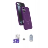 MARSİLYAN™- iPhone 17 Kılıf İz Işık Koleksiyonu - Siyah Joko Magic 5D Cam + Bilvis Titan Kamera Lens - LA