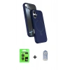 MARSİLYAN™- iPhone 17 Kılıf İz Işık Koleksiyonu - Siyah Joko Magic 5D Cam + Raze Metal Kamera Lens - GI